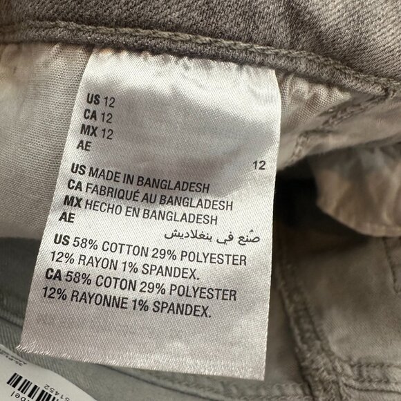 NEW! INC International Concepts Shorts High Rise Frayed Hem Denim Gray 12 Cotton - Picture 11 of 16